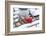 Christmas decoration in the snow, decoration, still life-Andrea Haase-Framed Photographic Print