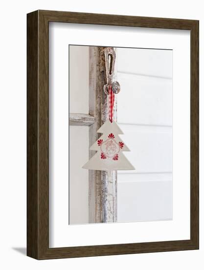 Christmas Decoration on Old Window Clutch-Andrea Haase-Framed Photographic Print