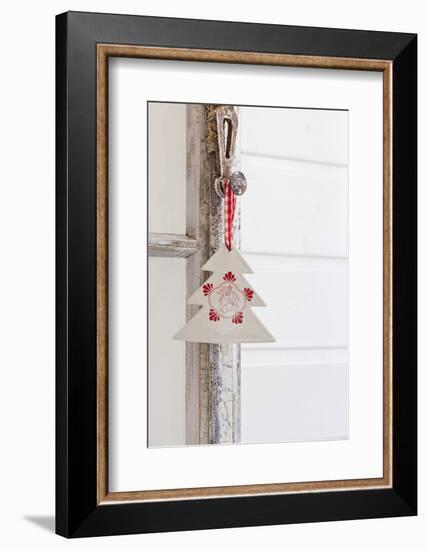 Christmas Decoration on Old Window Clutch-Andrea Haase-Framed Photographic Print