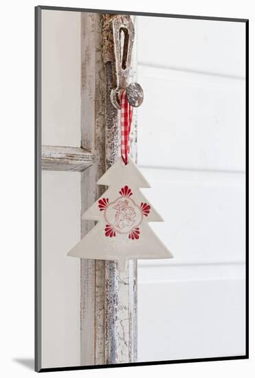 Christmas Decoration on Old Window Clutch-Andrea Haase-Mounted Photographic Print