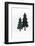 Christmas Decoration, Still Life Made of Wood, Fir Trees in Winter-Petra Daisenberger-Framed Photographic Print