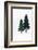 Christmas Decoration, Still Life Made of Wood, Fir Trees in Winter-Petra Daisenberger-Framed Photographic Print