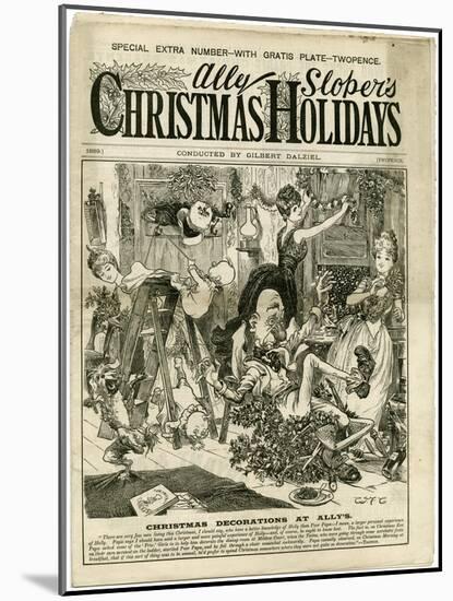 Christmas Decorations, Ally Sloper-null-Mounted Art Print