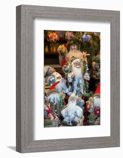 Christmas decorations at Christmas Market, Nuremberg, Germany-Jim Engelbrecht-Framed Photographic Print