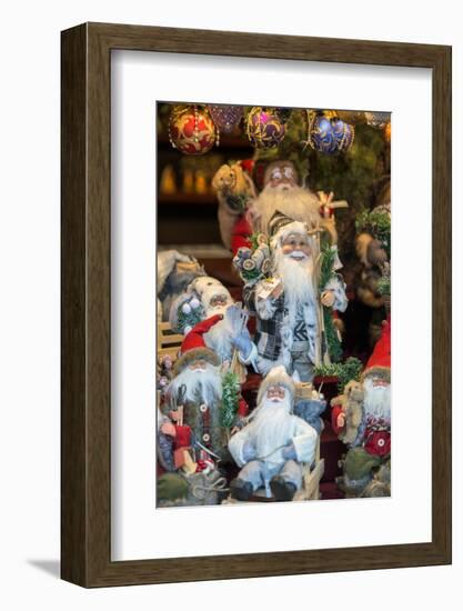 Christmas decorations at Christmas Market, Nuremberg, Germany-Jim Engelbrecht-Framed Photographic Print