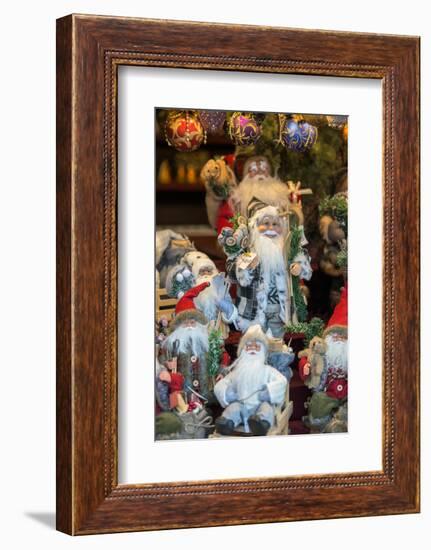 Christmas decorations at Christmas Market, Nuremberg, Germany-Jim Engelbrecht-Framed Photographic Print