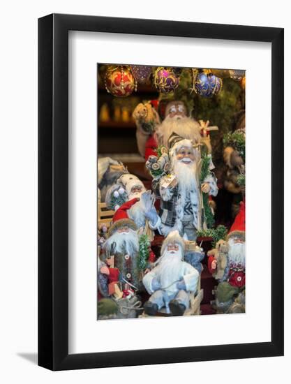 Christmas decorations at Christmas Market, Nuremberg, Germany-Jim Engelbrecht-Framed Photographic Print