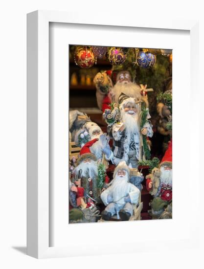 Christmas decorations at Christmas Market, Nuremberg, Germany-Jim Engelbrecht-Framed Photographic Print