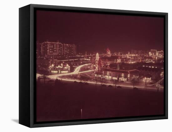 Christmas Decorations, Chicago-Andreas Feininger-Framed Premier Image Canvas