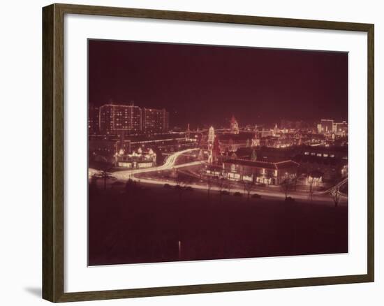 Christmas Decorations, Chicago-Andreas Feininger-Framed Photographic Print