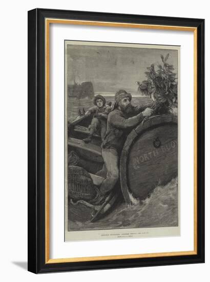 Christmas Decorations, Christmas Morning-Alfred Edward Emslie-Framed Giclee Print