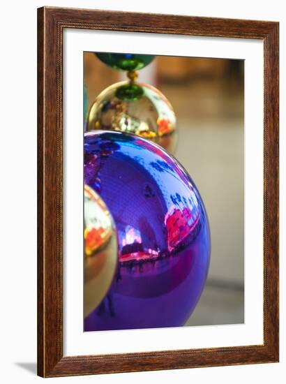 Christmas Decorations Fremont Street Experience Las Vegas, Nevada, USA-Michael DeFreitas-Framed Photographic Print