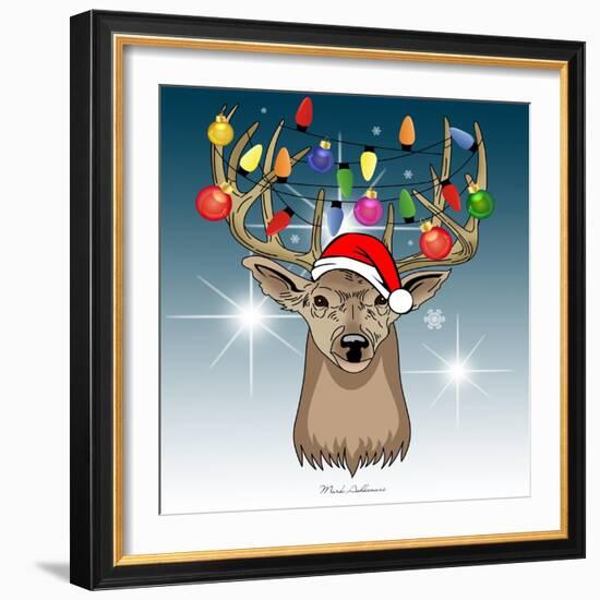 Christmas Deer 2-Mark Ashkenazi-Framed Giclee Print