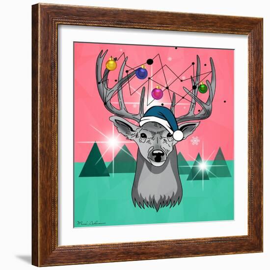 Christmas Deer 3-Mark Ashkenazi-Framed Giclee Print