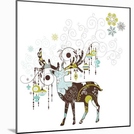 Christmas Deer-Alisa Foytik-Mounted Art Print