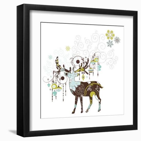 Christmas Deer-Alisa Foytik-Framed Art Print