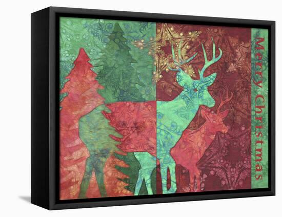 Christmas Deer-Cora Niele-Framed Premier Image Canvas