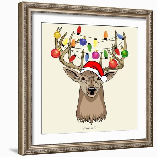 Christmas Deer-Mark Ashkenazi-Framed Giclee Print