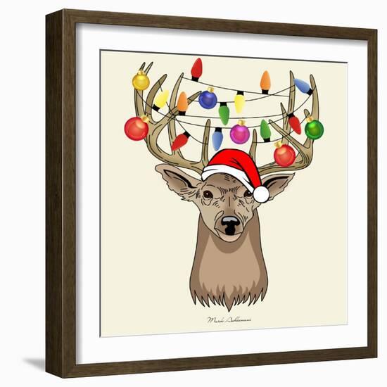 Christmas Deer-Mark Ashkenazi-Framed Giclee Print