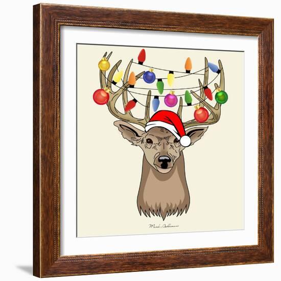 Christmas Deer-Mark Ashkenazi-Framed Giclee Print