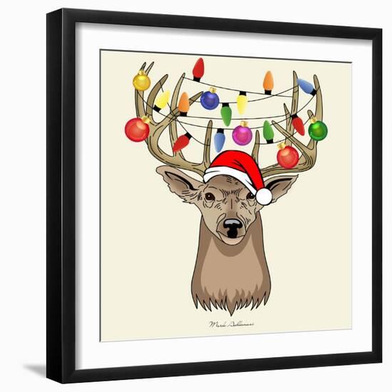 Christmas Deer-Mark Ashkenazi-Framed Giclee Print