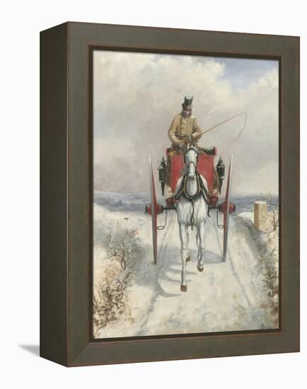 Christmas Deliveries-Henry Thomas Alken-Framed Premier Image Canvas