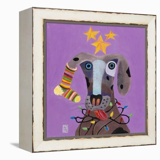 Christmas Dog-Nathaniel Mather-Framed Premier Image Canvas