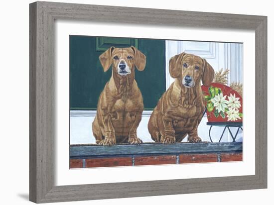 Christmas Dogs-Bruce Dumas-Framed Giclee Print