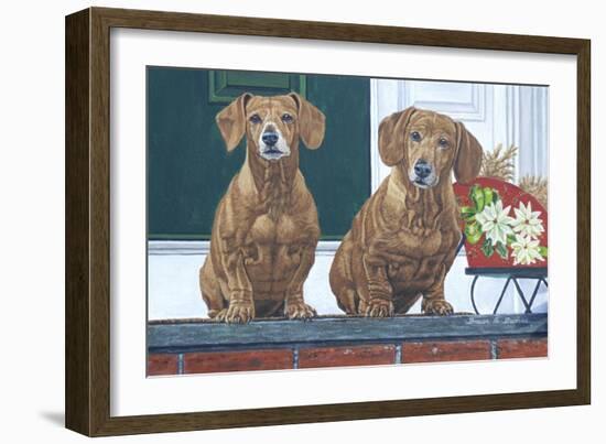 Christmas Dogs-Bruce Dumas-Framed Giclee Print