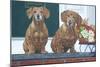 Christmas Dogs-Bruce Dumas-Mounted Giclee Print