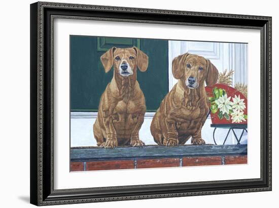 Christmas Dogs-Bruce Dumas-Framed Giclee Print