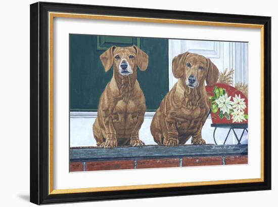 Christmas Dogs-Bruce Dumas-Framed Giclee Print