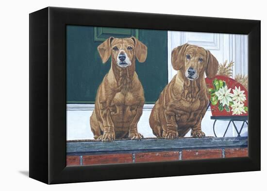 Christmas Dogs-Bruce Dumas-Framed Premier Image Canvas