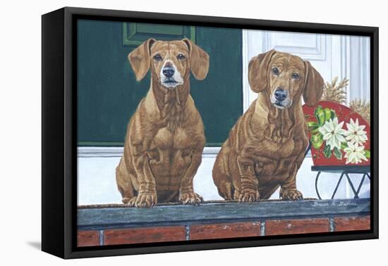 Christmas Dogs-Bruce Dumas-Framed Premier Image Canvas