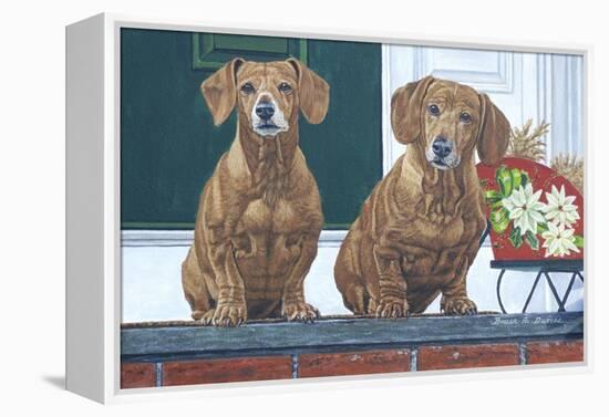 Christmas Dogs-Bruce Dumas-Framed Premier Image Canvas