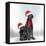 Christmas DOGS-Clare Davis London-Framed Premier Image Canvas