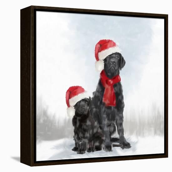 Christmas DOGS-Clare Davis London-Framed Premier Image Canvas