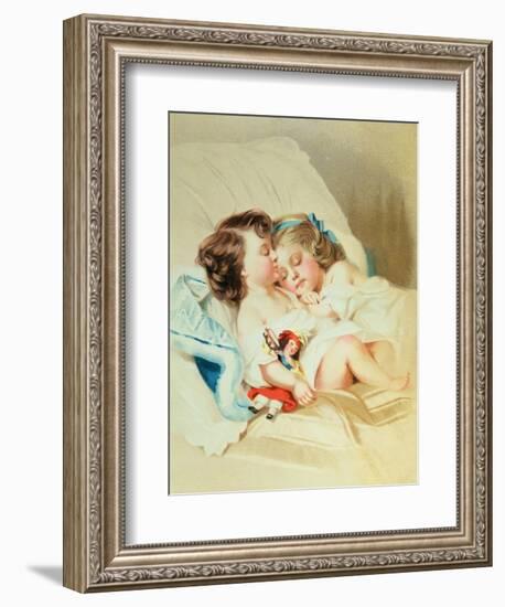 Christmas Dream, Victorian Postcard-null-Framed Giclee Print