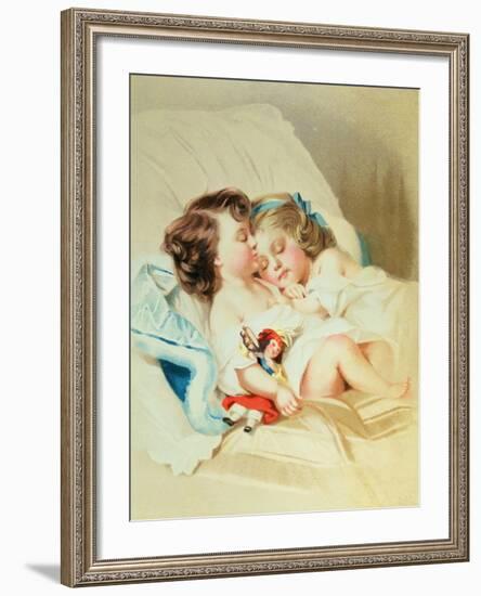 Christmas Dream, Victorian Postcard-null-Framed Giclee Print