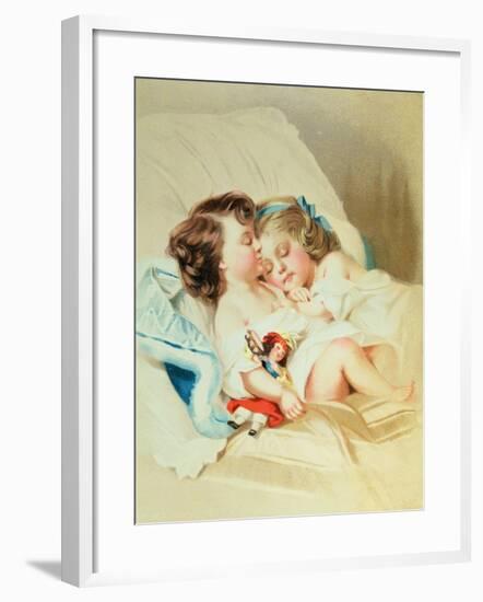 Christmas Dream, Victorian Postcard-null-Framed Giclee Print