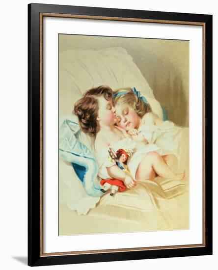 Christmas Dream, Victorian Postcard-null-Framed Giclee Print