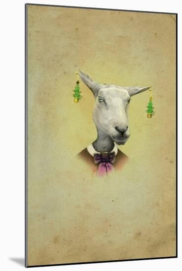 Christmas Earings-J Hovenstine Studios-Mounted Giclee Print