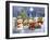 Christmas Elves and Friends-MAKIKO-Framed Giclee Print