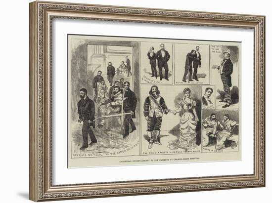 Christmas Entertainment to the Patients at Charing-Cross Hospital-Alfred Courbould-Framed Giclee Print