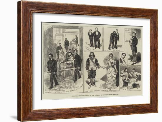 Christmas Entertainment to the Patients at Charing-Cross Hospital-Alfred Courbould-Framed Giclee Print