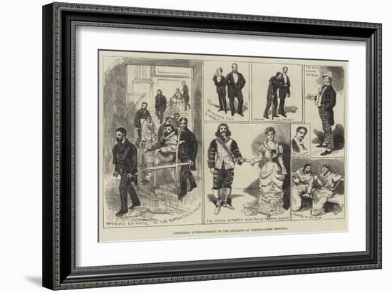 Christmas Entertainment to the Patients at Charing-Cross Hospital-Alfred Courbould-Framed Giclee Print