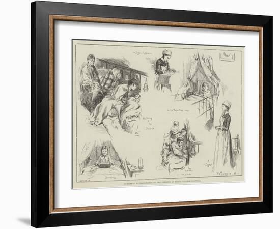 Christmas Entertainment to the Patients at King's College Hospital-Frederick Henry Townsend-Framed Giclee Print
