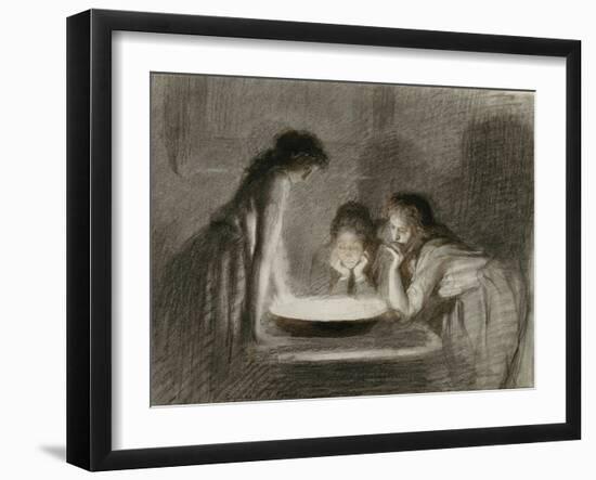 Christmas Eve Fortune Telling, 1870S-Ivan Nikolayevich Kramskoi-Framed Giclee Print