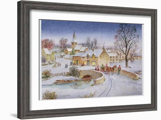 Christmas Eve in the Village-Stanley Cooke-Framed Giclee Print