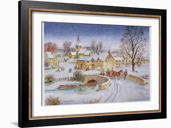 Christmas Eve in the Village-Stanley Cooke-Framed Giclee Print